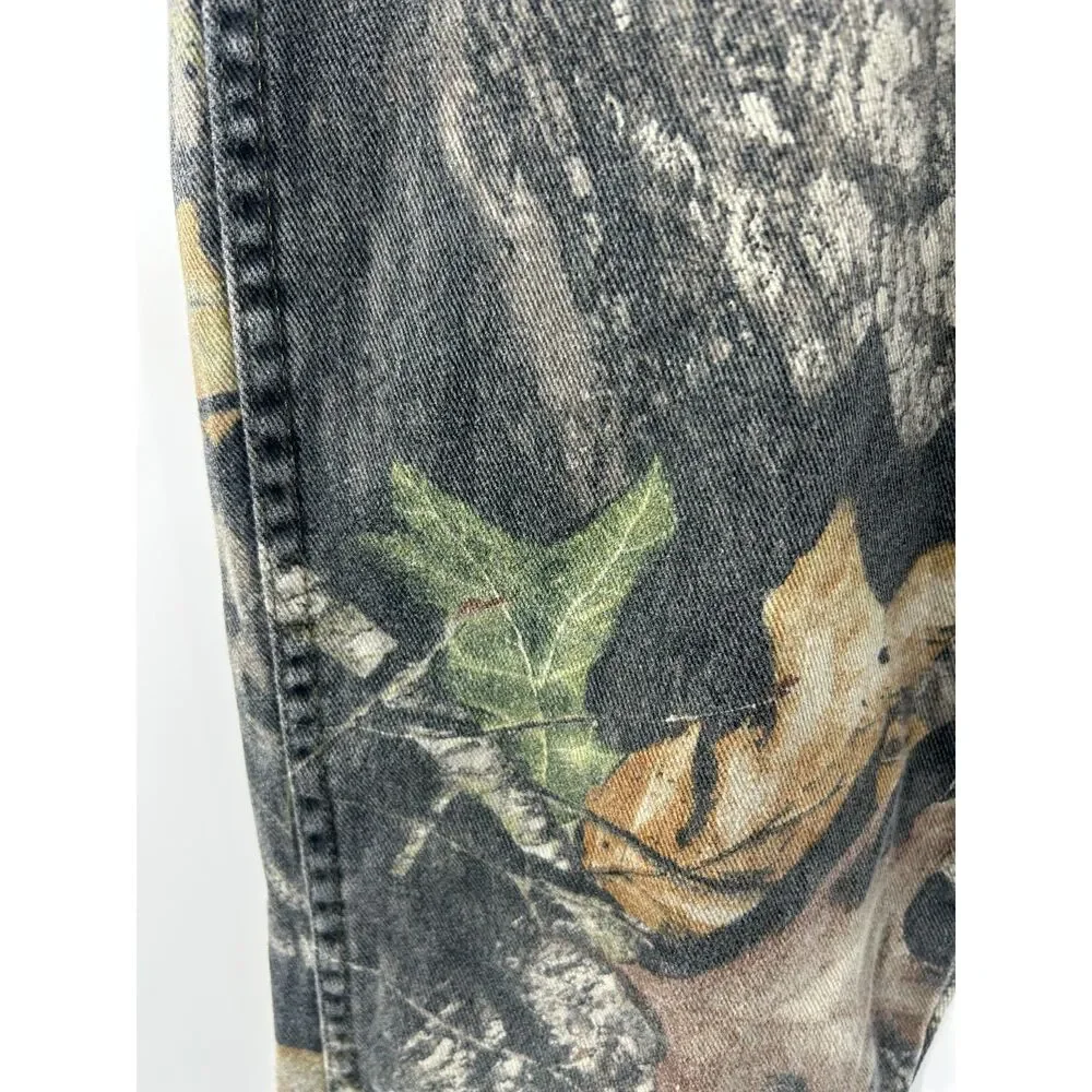 Vintage Wrangler Mossy Oak Camo Hunting Jeans Women 16 Camouflage Pant 26' waist